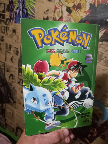 Mangá Pokémon Red Green Blue Volume 2 