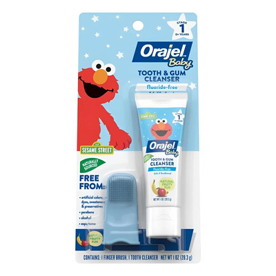 Orajel Baby Elmo Tooth & Gum Cleanser Fluoruro Sin Fluoruro, | Meses sin interés
