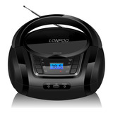 Lonpoo Reproductor De Cd Portátil Con Radio Fm/usb/bluetoo.