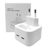 Fonte iPhone 35w Turbo Dupla Entrada Usb-c Lightning