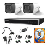 Kit Video Vigilancia Epcom 2 5mp Audio Baluns / 500gb