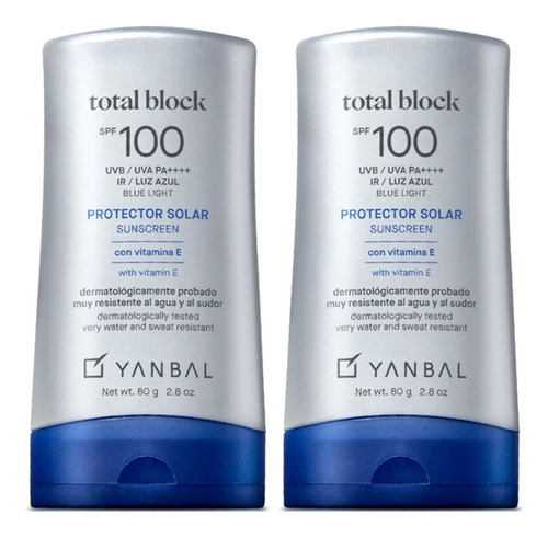 Paquete X2 Bloqueador Total Block Spf 10 - g a $661