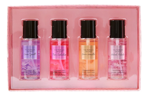 Gift Set Victoria's Secret 4 Travel Mist Original Para Dama