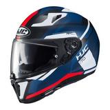 Casco Hjc I70 Elim Azul Y Rojo 58