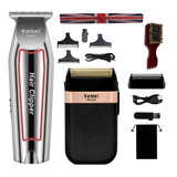 Kemei 032 E Shaver 2024 Maquinas Cortar Cabelo Barba Pezinho