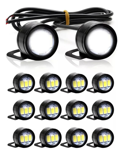 14pzs Led Focos Tipo Xenon Niebla Auto Con Estrobo Para Moto | MercadoLibre