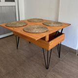 Mesa Ratona Elevable Y Extensible 4 Personas 75cm