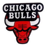 Parche Ropa Chicago Bulls Logo Aplique Pega Con Plancha 8cm 