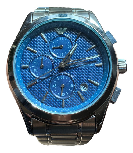 Reloj Emporio Armani Ar11528 Original Bisel Azul Hombre