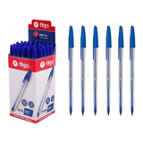 Caja X 50 Lapicera / Boligrafo / Birome Filgo Stick 026 Azul