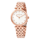 Reloj  Para Mujer Mk4568 De Cuarzo Con Esfera Blanca  