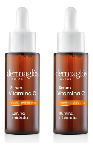 Pack X2 Dermaglós Serum Vitamina C Facial 25 Ml