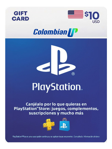 Tarjeta Psn $10 Usd Para Cuenta Usa Ps4 - Ps5