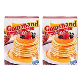 2 Mistura P/ Panqueca E Waffle Pancake Mix Gourmand 500g