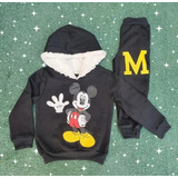 Conjunto Moletom Infantil  Inverno Touca Pelúcia Personagens