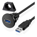 Cable Extensión Usb 3.0 Panel Montaje Coche 6ft