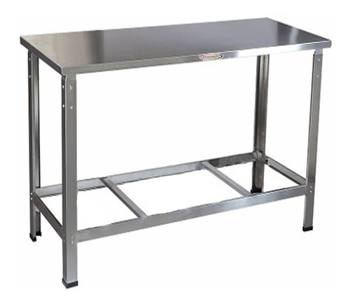 Mesa Bancada Total Aço Inox Industrial 120x70 Nova Itajobi  