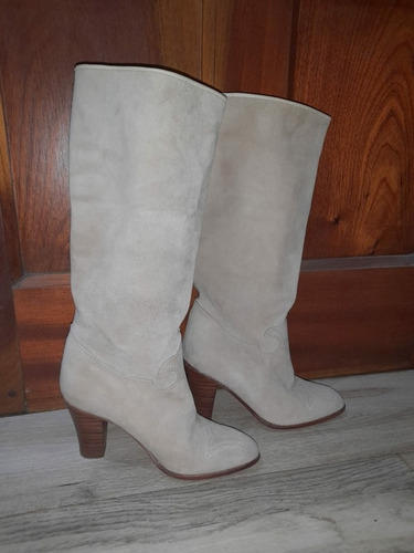 Botas De Nobuk Dama Talle 35