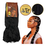 1 Cabelo Jumbo African Beauty Trança Box Braid Pacotão  Anel