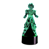 Lampara 3 D Led Goku 2c Dragon Ball Rgb 7 Colores