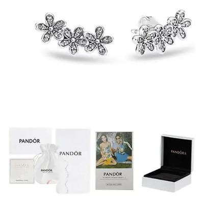 Aretes Pandora 299052 Plata 925 Aro Plateado 2 Pzas