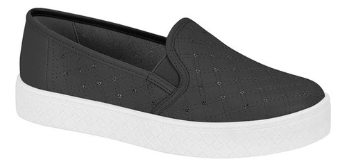 Tênis Slip On Moleca Sapatilha Iate Brilho Moda Casual 