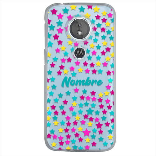 Funda Para Motorola Estrellas Personalizada Nombre