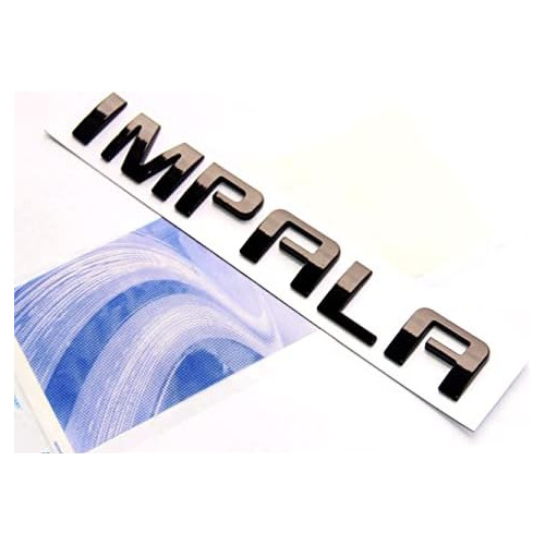 Emblema Del Nombre Impala Negro Oem 3d Logo Letters Bad... Foto 3