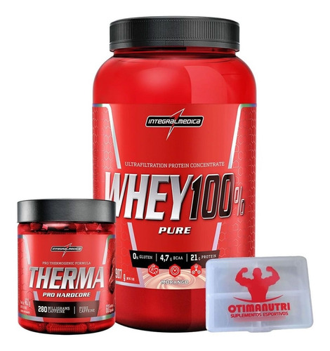 Definição 100% Whey Moran  Therma Pro   Porta Caps Integral