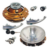 Kit Manijas Chapas C/llave Faros S/foco Brasilia 1.6 74-82