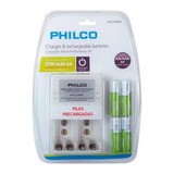 Cargador De Pilas Aa/aaaa Philco + 4 Pilas Aa