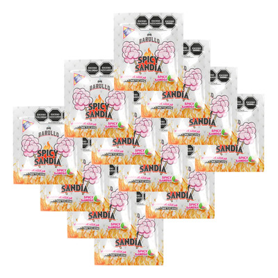 Dulce Algodón De Azúcar Barullo Spicy Sandía - 12 Pack | Meses sin interés