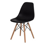 Cadeira Sala Mesa De Jantar Charles Eames Eiffel Wood Cor Da Estrutura Da Cadeira Preto