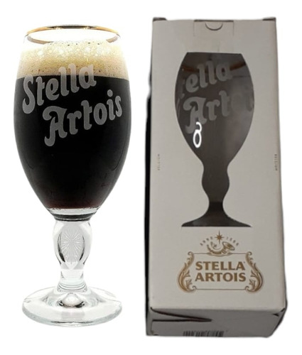 Caja Estuche De Regalo Copa Cerveza Stella Artois Vintage