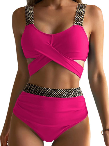 Trajes De Baño Para Mujer 2 Pieza Conjunto De Bikini Bañador