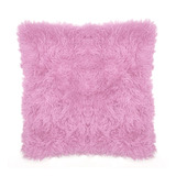 Funda Nordica Almohadon Pelo Largo 45x45 Rosa Con Cierre