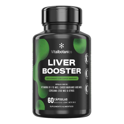 VITAL BOTANICS | Cardo Mariano 400mg Con Cúrcuma, Zinc Y Vitamina B1 | 60 Cápsulas | Suplemento Sin Aditivos Ni Gluten | Meses sin interés