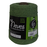 Barbante Neves - 6 Fios - Cor Verde Olíva 34 - 801gr