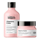 Shampoo + Mascarilla L'oréal Resveratrol Vitamino Color 