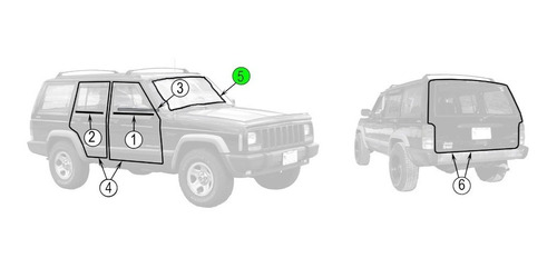 Empaque De Parabrisas Jeep Cherokee Xj 1997-2001