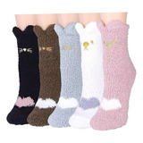 5 Pares Calcetines Térmicos Mujer Regalo Invierno Felpa