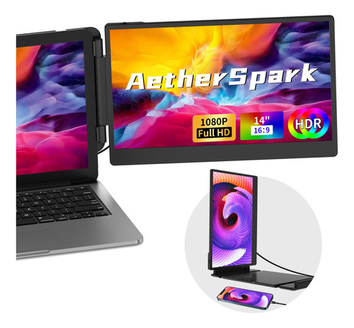 Aetherspark Extensor De Monitor Para Laptop, Extensor De Pan