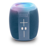 Misik - Bocina Bluetooth Portatil - Luz Led - Usb, Sd Y Fm Color Azul