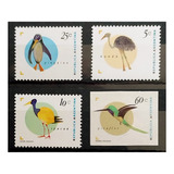 1995. Argentina - 4 Sellos Serie Basica- Aves -  Mint