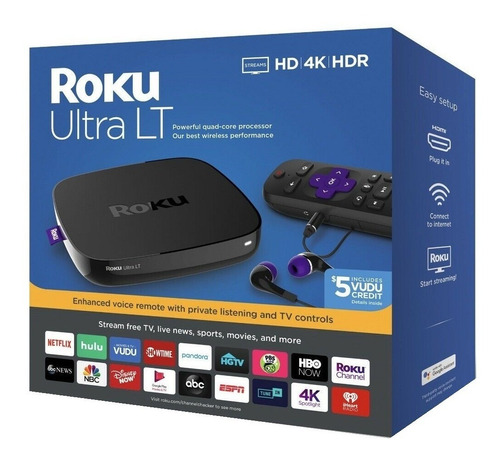 Roku 4 2019 Ultra Lt 4662 4k Hd Streaming Media Player Tv