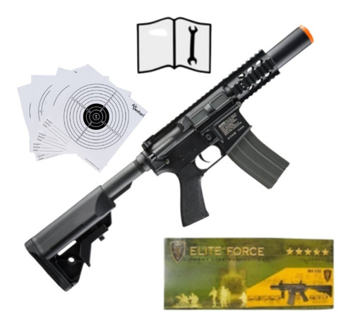 Marcadora Airsoft Cqc 6mm Electrica Elite Force M4 Xt C