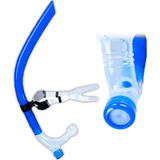 Snorkel Tubo Para Natación Buceo Frontal Con Válvula Azul