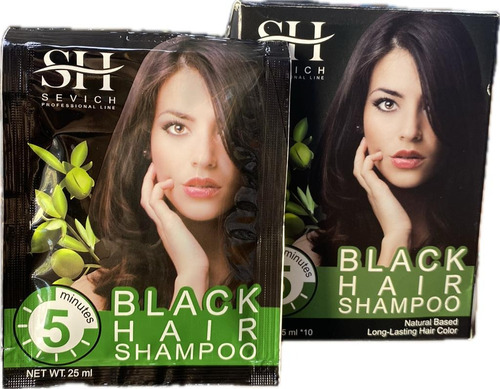 Sevich Shampoo Negro De Pelo 15ml X 10pcs