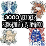3000 Vectores Premium Camiseta Sublimar Serigrafía Plotter!!