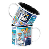 Taza Enlozada Lechera Cartoon Network Laboratorio De Dexter